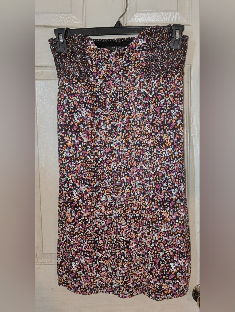 Volcom Sleeveless Black Floral Midi Dress